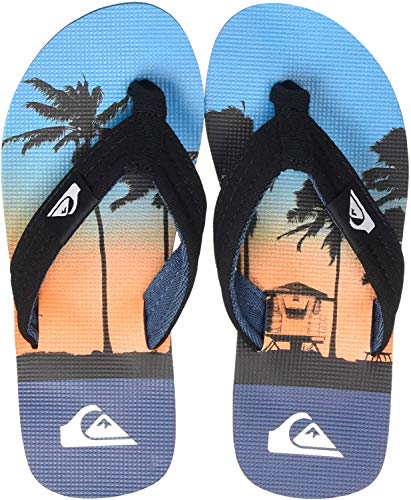 Quiksilver Molokai Layback Youth, Zapatos de Playa y Piscina Niños, Multicolor (Black/Blue/Blue Xkbb), 31 EU