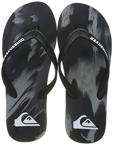 Quiksilver Molokai Marled-Flip Flops for Men, Zapatos de Playa y Piscina Hombre, Negro (Black/Grey/Black Xksk), 42 EU