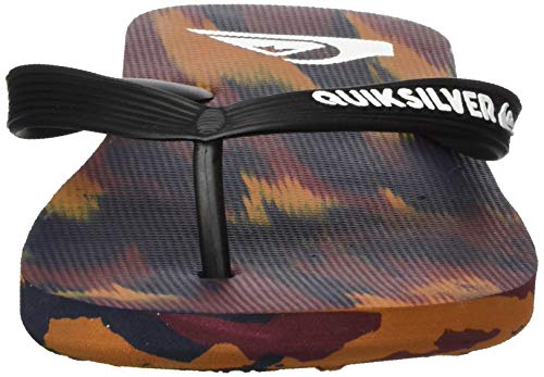 Quiksilver Molokai Marled, Zapatos de Playa y Piscina para Hombre, Multicolor (Black/Blue/Red Xkbr), 45 EU