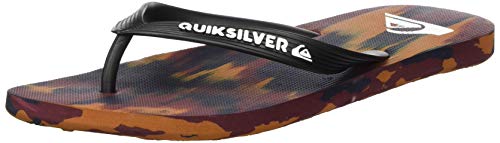 Quiksilver Molokai Marled, Zapatos de Playa y Piscina para Hombre, Multicolor (Black/Blue/Red Xkbr), 45 EU