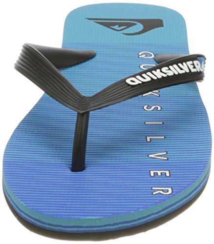 Quiksilver Molokai Massive, Flip-Flop Hombre, Black/Blue/Black, 43 EU