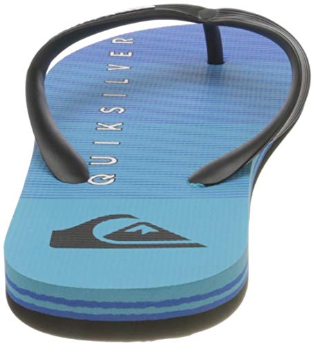 Quiksilver Molokai Massive, Flip-Flop Hombre, Black/Blue/Black, 43 EU
