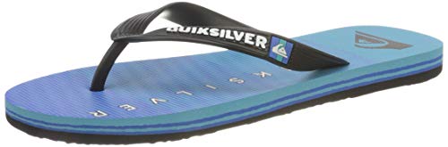 Quiksilver Molokai Massive, Flip-Flop Hombre, Black/Blue/Black, 43 EU