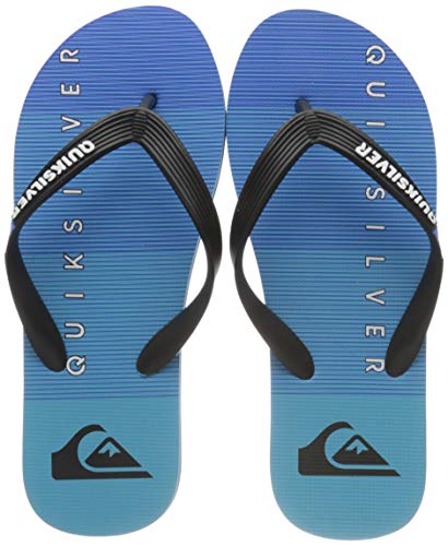 Quiksilver Molokai Massive, Flip-Flop Hombre, Black/Blue/Black, 43 EU