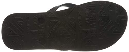 Quiksilver Molokai Massive, Flip-Flop Hombre, Black/Blue/Black, 43 EU