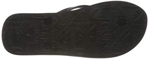 Quiksilver Molokai Slab, Flip-Flop Hombre, Black/Black/Orange, 42 EU