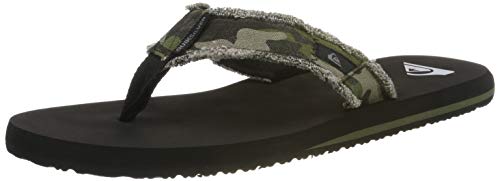 Quiksilver Monkey Abyss, Zapatos de Playa y Piscina Hombre, Verde Green Brown Black Xgck, 45 EU