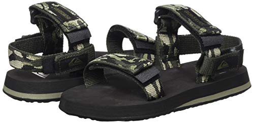 Quiksilver Monkey Caged Youth, Sandalias de Talón Abierto Niños, Verde (Green/Black/Green Xgkg), 31 EU
