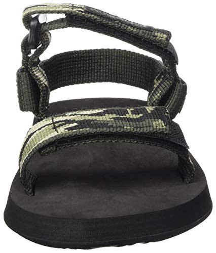 Quiksilver Monkey Caged Youth, Sandalias de Talón Abierto Niños, Verde (Green/Black/Green Xgkg), 31 EU