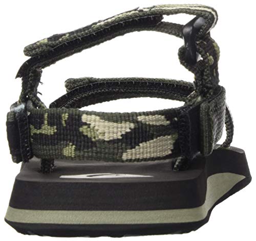 Quiksilver Monkey Caged Youth, Sandalias de Talón Abierto Niños, Verde (Green/Black/Green Xgkg), 31 EU