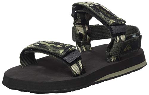 Quiksilver Monkey Caged Youth, Sandalias de Talón Abierto Niños, Verde (Green/Black/Green Xgkg), 31 EU