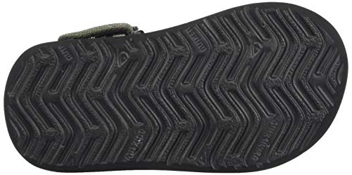 Quiksilver Monkey Caged Youth, Sandalias de Talón Abierto Niños, Verde (Green/Black/Green Xgkg), 31 EU