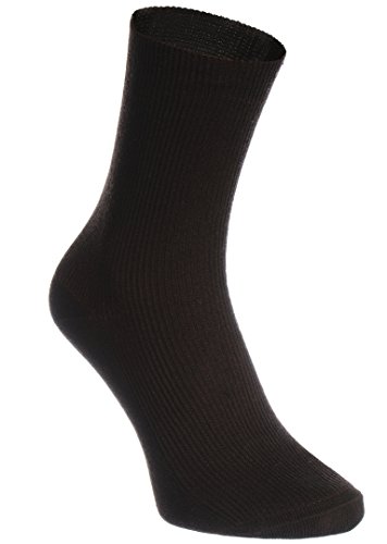 Rainbow Socks - Hombre Mujer Calcetines Diabéticos Sin Elasticos - 8 Pares - Beige Marrón Negro Grafito Azul Marino Caqui Azul y Gris - Talla 39-41