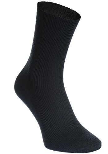 Rainbow Socks - Hombre Mujer Calcetines Diabéticos Sin Elasticos - 8 Pares - Beige Marrón Negro Grafito Azul Marino Caqui Azul y Gris - Talla 39-41
