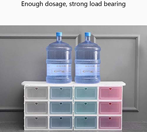 Ranura de calzado ajustable Organizador de zapatos Paquete de zapatos de almacenamiento apilable Barco de armario Estante de plástico Caja de zapatos Clear Closet Organizador de zapatos para mujer Zap