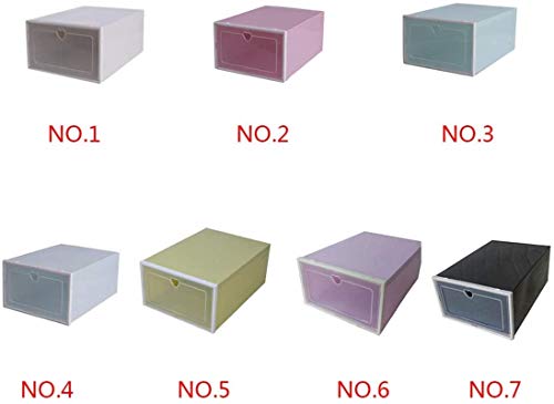 Ranura de calzado ajustable Organizador de zapatos Paquete de zapatos de almacenamiento apilable Barco de armario Estante de plástico Caja de zapatos Clear Closet Organizador de zapatos para mujer Zap