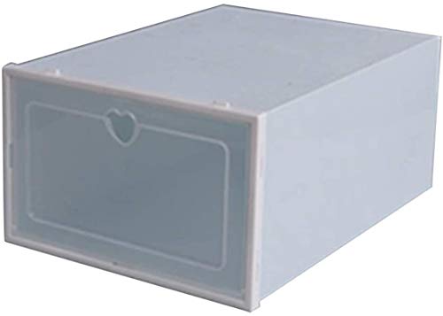 Ranura de calzado ajustable Organizador de zapatos Paquete de zapatos de almacenamiento apilable Barco de armario Estante de plástico Caja de zapatos Clear Closet Organizador de zapatos para mujer Zap