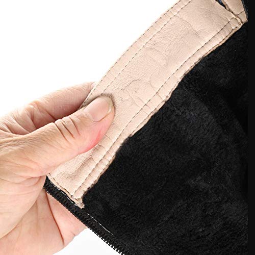 RAZAMAZA Mujer Moda Tacón Alto Botas de Muslo Puntiagudo Botas Largas Cremallera Botas Vaqueras Shenlanse Talla 39 Asian