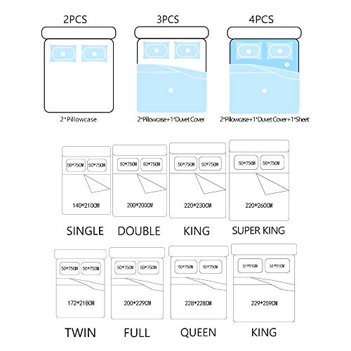 REALIN Fundas Nórdicas Cobain Juego De Ropa De Cama Nirvana, Cantante Y Guitarrista Colcha 2/3/4PCS Fundas De Edredón Nórdico/Almohada/Sábanas,para Cama 90/135/150/180 (Cama 80/90(140×210cm)-3PCS,B)