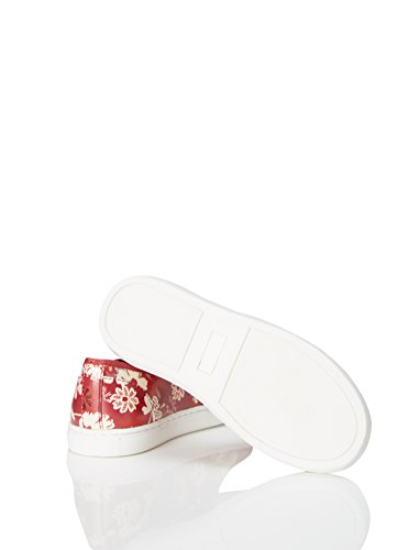 RED WAGON Zapatillas sin Cordones con Estampado de Flores para Niña, Multicolor (Red Floral), 25.5 EU