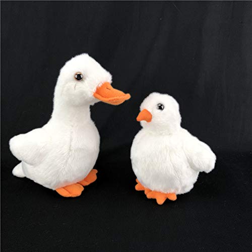 REDAPP Realista Little Chick Duck Animal Plush Stuffed Doll Kids Toy Gift Coleccionable Recuerdo Blanco Pequeño Pato