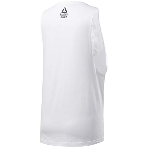 Reebok CF Excellence Is Obvious Muscle Tank Camiseta sin Mangas, Mujer, Blanco (White), S