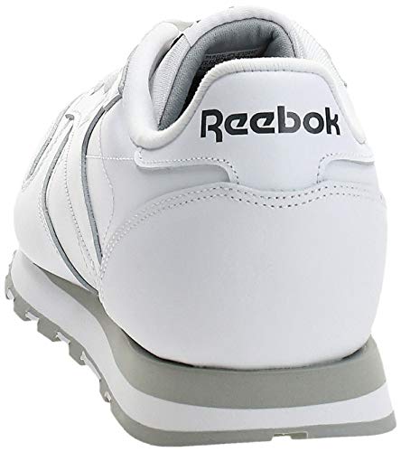 Reebok Classic Lthr 2214, Zapatillas de Trail Running Hombre, Blanco (Intense White/Light Grey), 43 EU