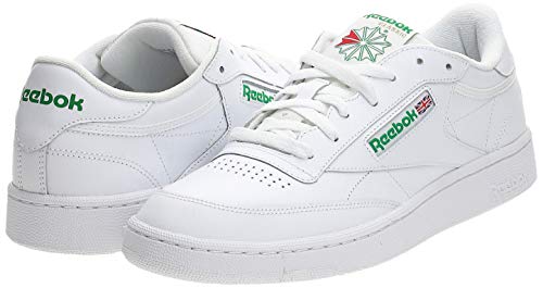 Reebok Club C 85, Zapatillas Deportivas para Interior Hombre, Blanco (Int / White / Green), 42.5 EU