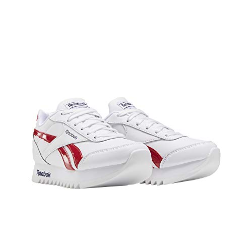 Reebok Royal CLJOG 2 Platform, Zapatillas de Running, Blanco/Maruni/VECRED, 30 EU