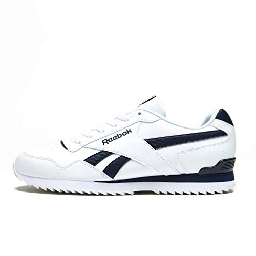 Reebok Royal Glide Rplclp, Zapatillas de Gimnasia Hombre, Blanco (White/Collegiate Navy White/Collegiate Navy), 41 EU