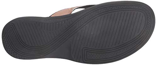 Reebok Women's Sprint Flip Flop, Rose Gold/Black, 6 B US