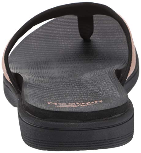 Reebok Women's Sprint Flip Flop, Rose Gold/Black, 6 B US