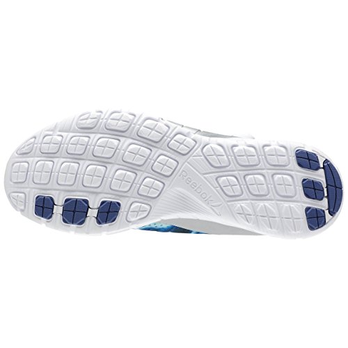 Reebok Zpump Fusion 2.0 Dunes, Zapatillas de Running Hombre, Blanco/Negro/Azul/Amarillo (RNG Wht/Blk/El Blue/Mdngt BLU/SLR Yel/Co), 43
