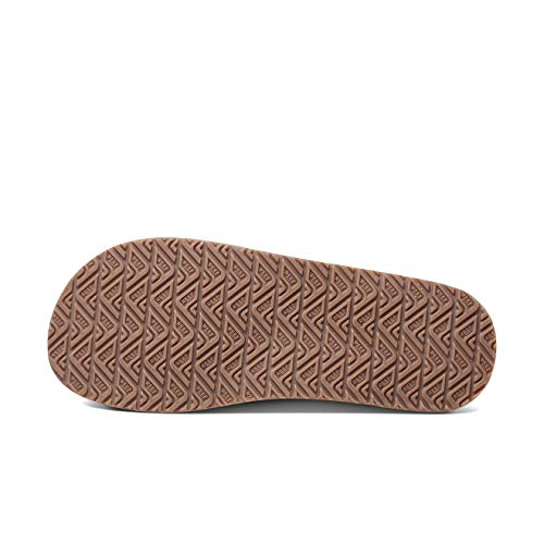 Reef - Chanclas de piel para hombre, Marrón, 40