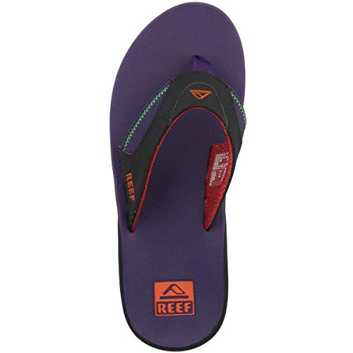 Reef Fanning, Chanclas Hombre, Negro (Black/Purple Blp), 37.5 EU
