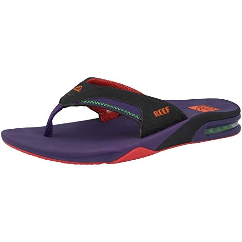 Reef Fanning, Chanclas Hombre, Negro (Black/Purple Blp), 37.5 EU