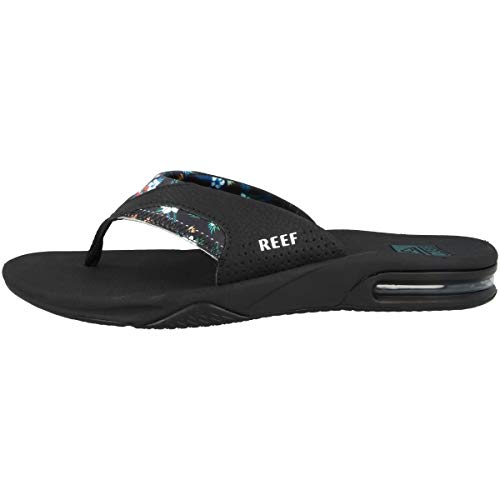 Reef Fanning Prints, Chanclas Hombre, Black Floral, 44