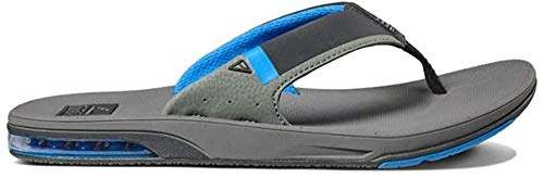 Reef Hombre Fanning Low Flipflop, Grey/Blue, 42 EU