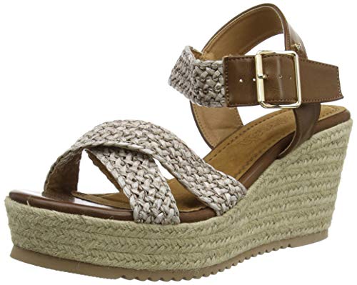 Refresh 69556.0, Sandalias con Plataforma Mujer, Marrón (Taupe Taupe), 38 EU