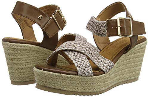 Refresh 69556.0, Sandalias con Plataforma Mujer, Marrón (Taupe Taupe), 38 EU