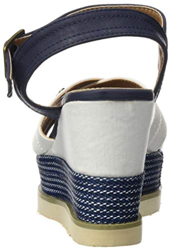 Refresh 69595.0, Sandalias con Plataforma Mujer, Blanco, 38 EU