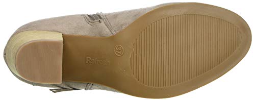 Refresh 72927, Botas Cortas al Tobillo Mujer, Taupe, 38 EU