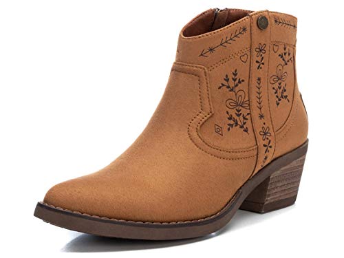 REFRESH - Botín Campera de Tela para Mujer - Color Marrón