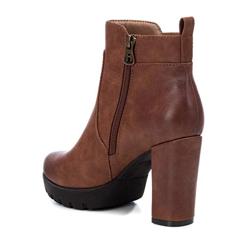 REFRESH - Botín Casual con Tacón para Mujer - Color Marrón