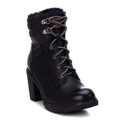 REFRESH - Botín Casual con Tacón para Mujer - Color Negro