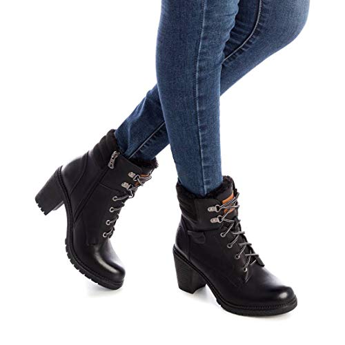 REFRESH - Botín Casual con Tacón para Mujer - Color Negro