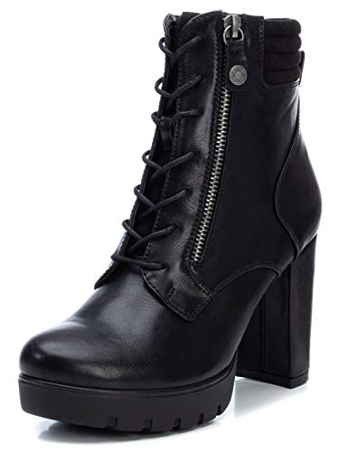 REFRESH - Botín Casual con Tacón para Mujer - Color Negro