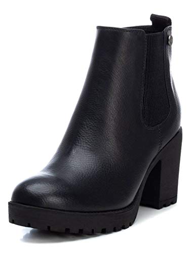 REFRESH - Botín Chelsea con Tacón para Mujer - Color Negro