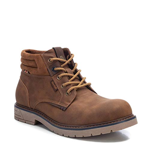 REFRESH - Botín Militar para Hombre - Color Camel - Talla 43