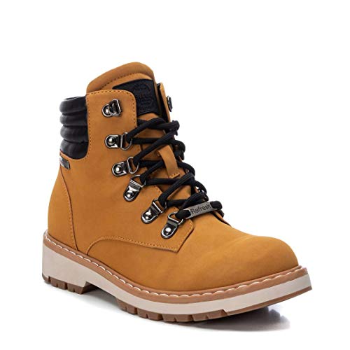 REFRESH - Botín Militar para Mujer - Color Amarillo